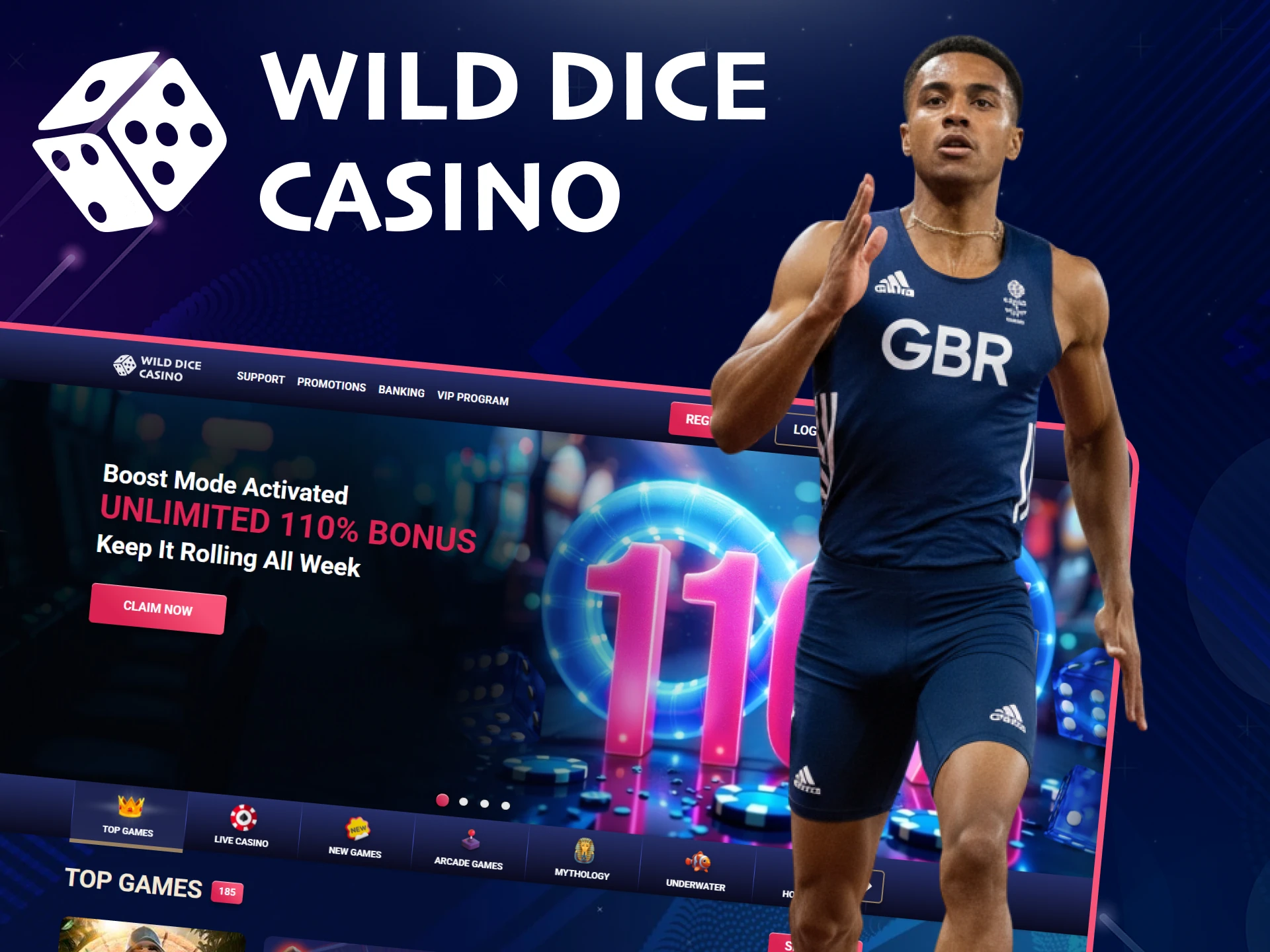 Follow sports with Wild Dice Casino.