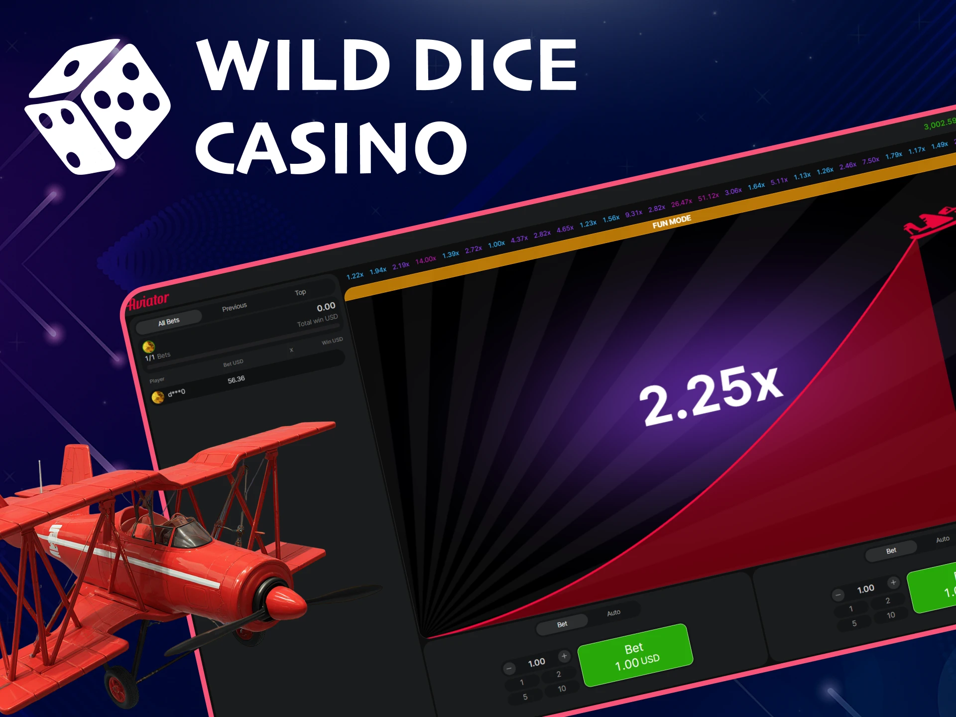 There are many winning strategies for playing Aviator at Wild Dice Casino.