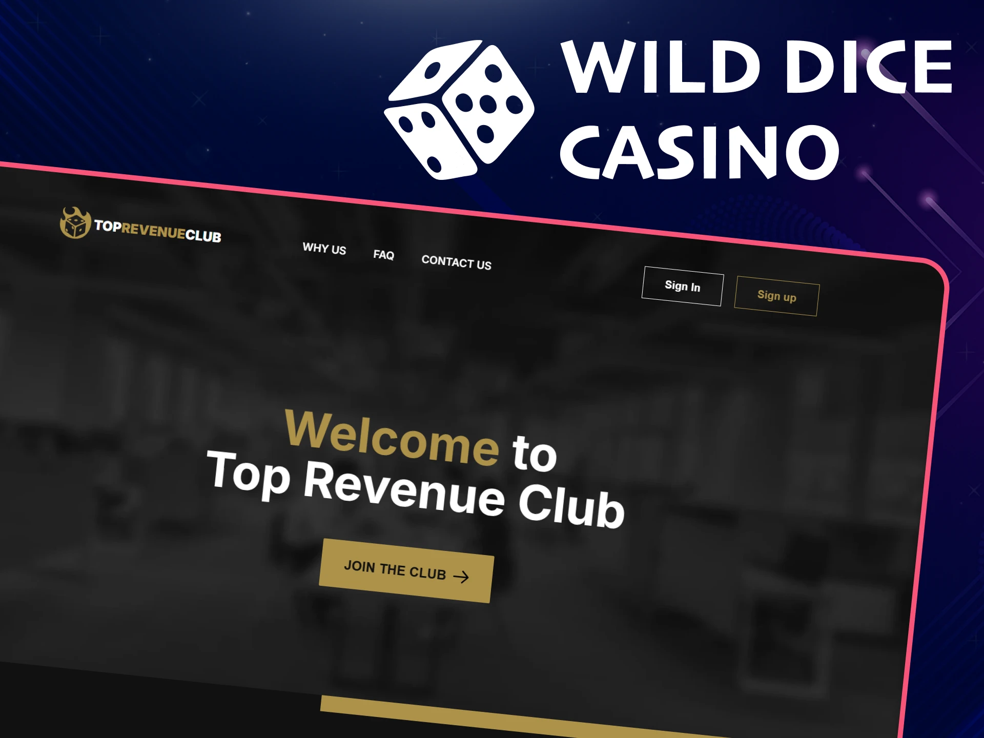 Join the Wild Dice Casino affiliate program.