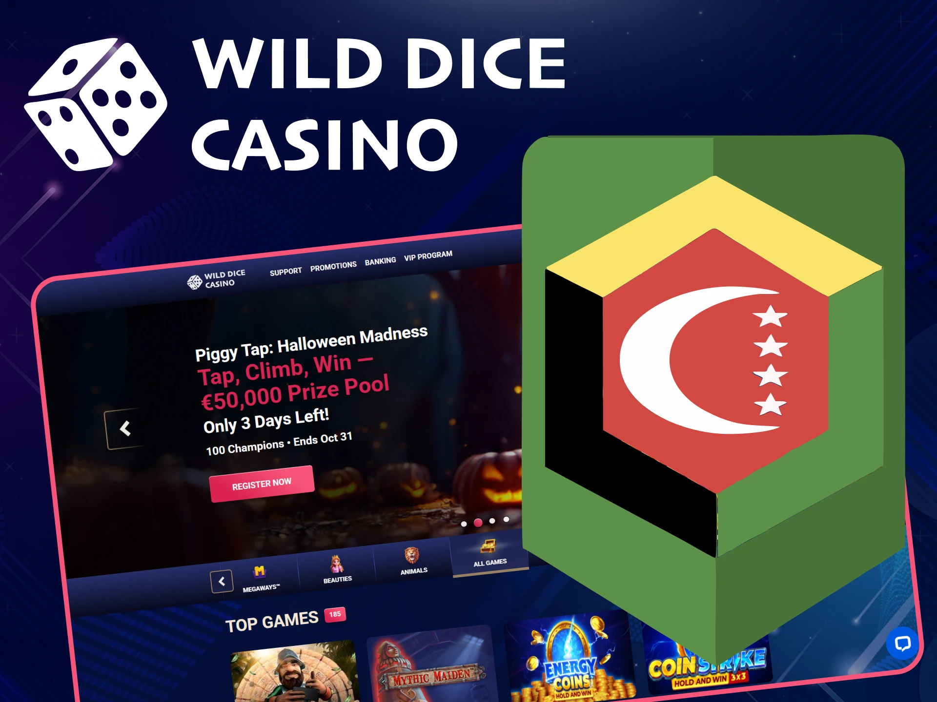 Wild Dice Casino is legal and safe.