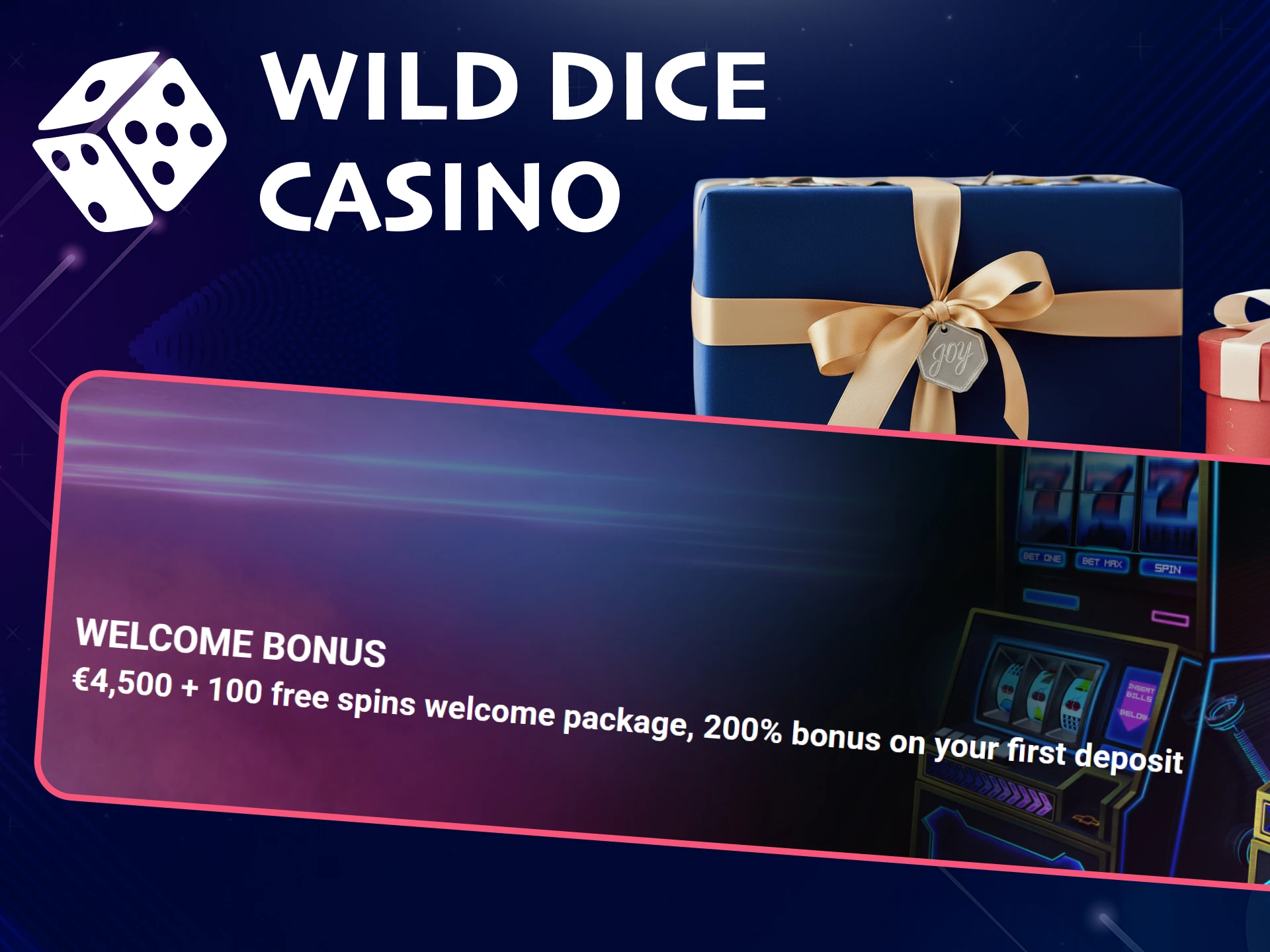 Claim your live casino bonus from Wild Dice Casino.