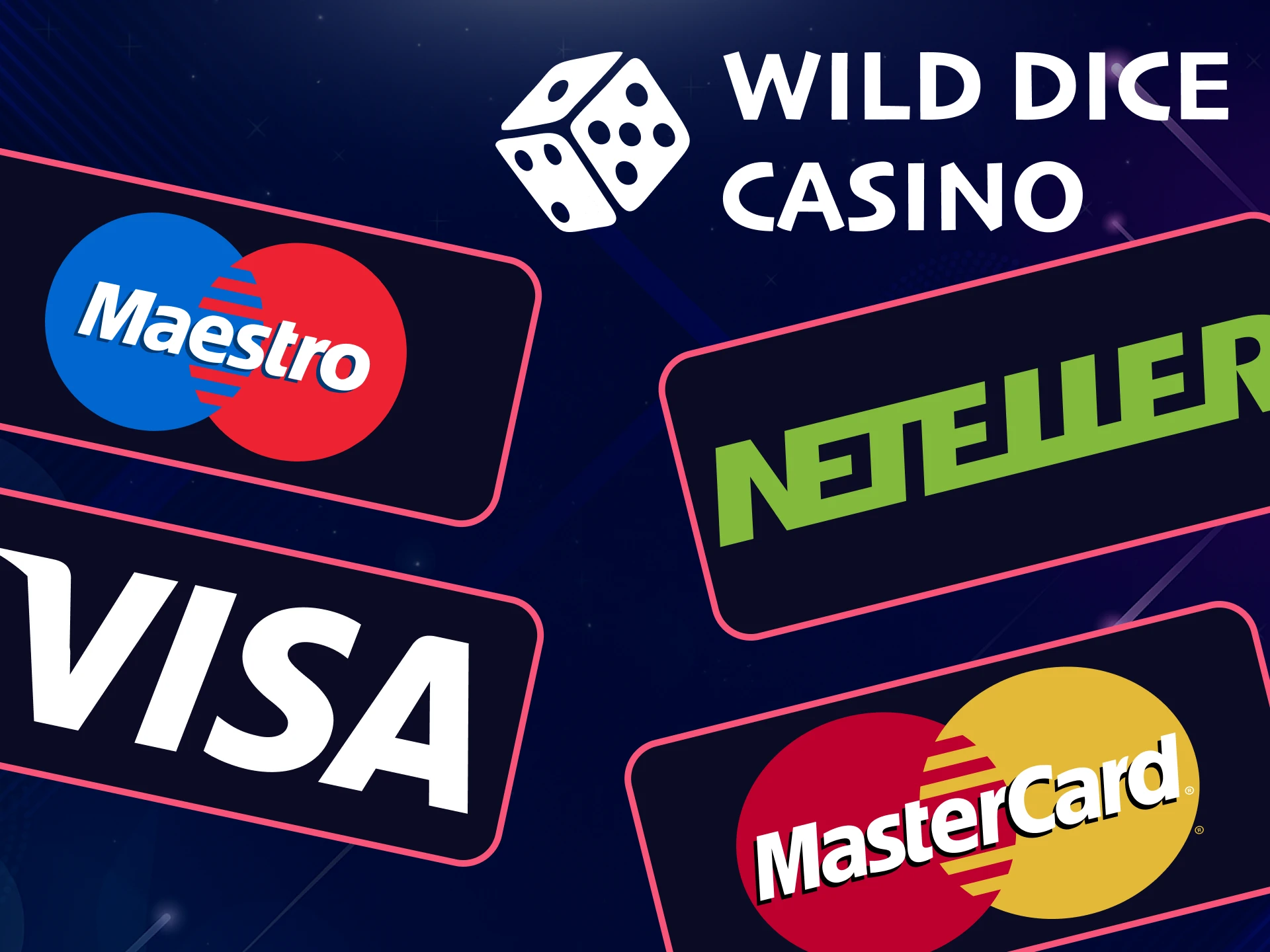 To play slots, you can top up your deposit using a convenient method from Wild Dice Casino.