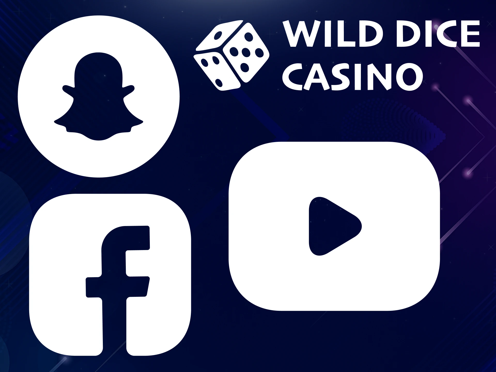 Use social media to connect with the Wild Dice Casino team.